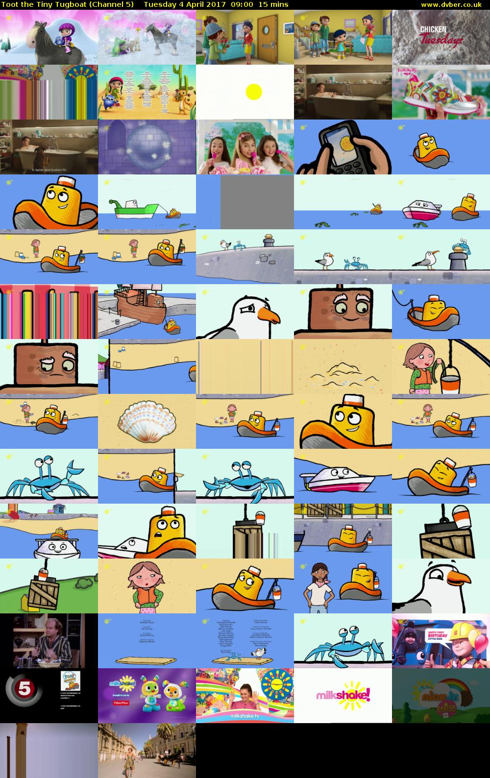 Toot the Tiny Tugboat (Channel 5) Tuesday 4 April 2017 09:00 - 09:15