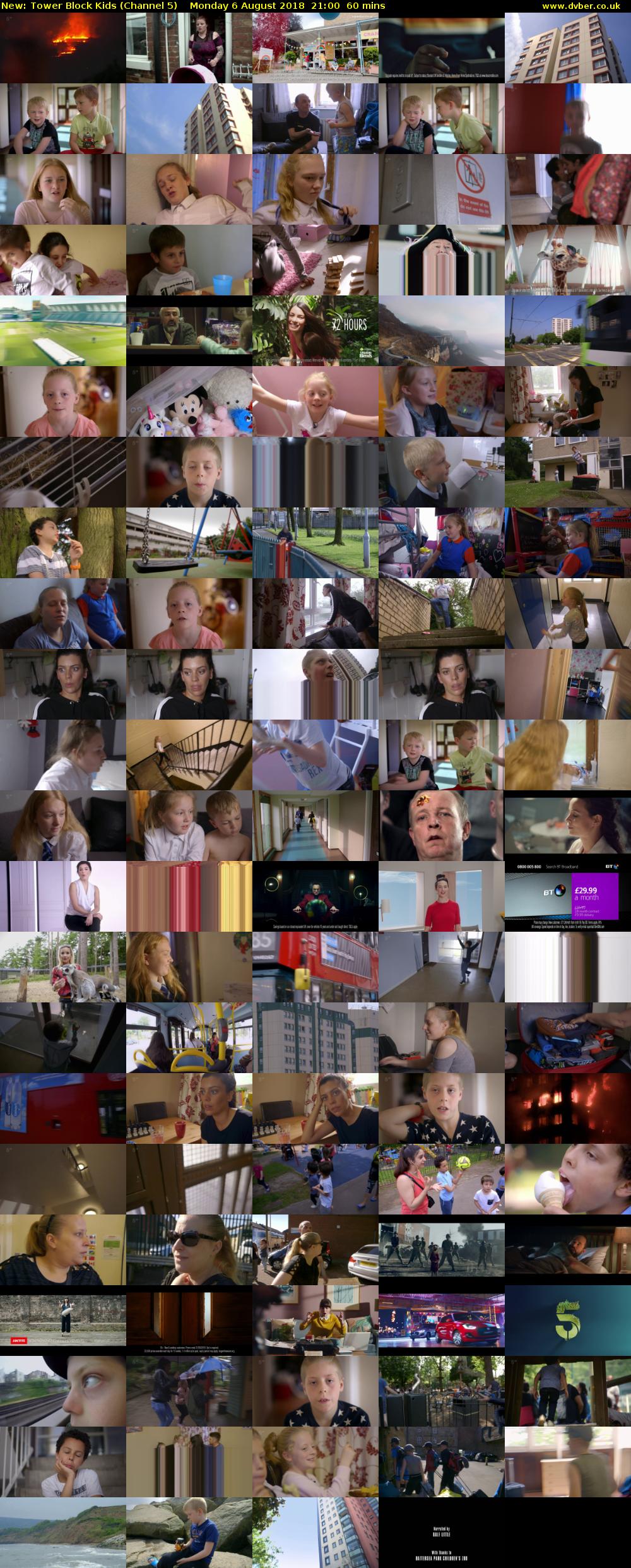 Tower Block Kids (Channel 5) Monday 6 August 2018 21:00 - 22:00