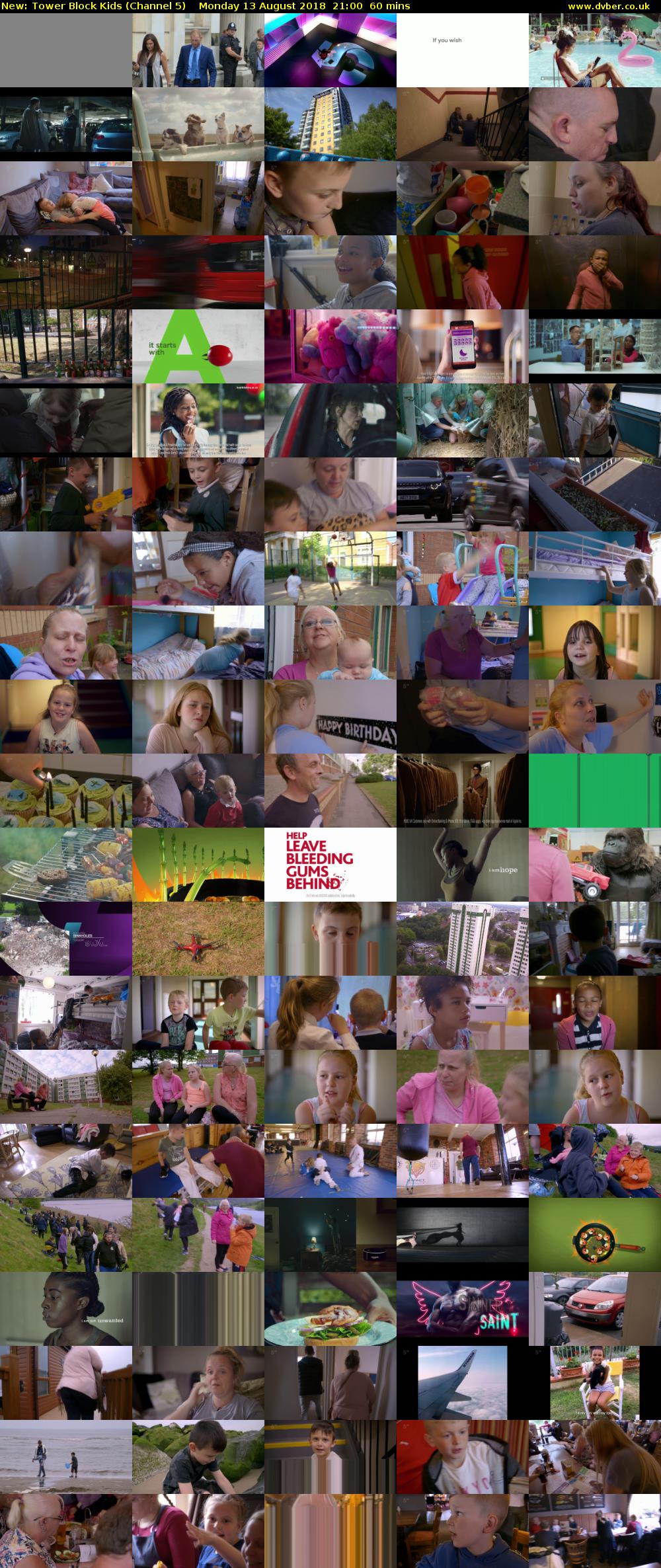 Tower Block Kids (Channel 5) Monday 13 August 2018 21:00 - 22:00