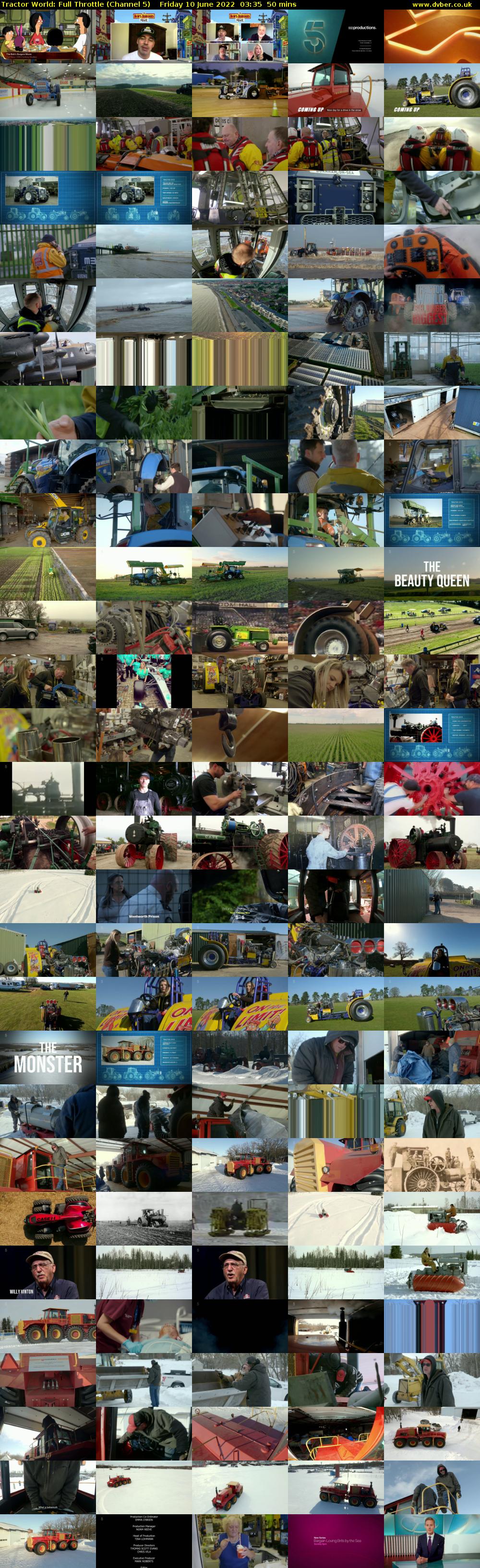 Tractor World: Full Throttle (Channel 5) Friday 10 June 2022 03:35 - 04:25