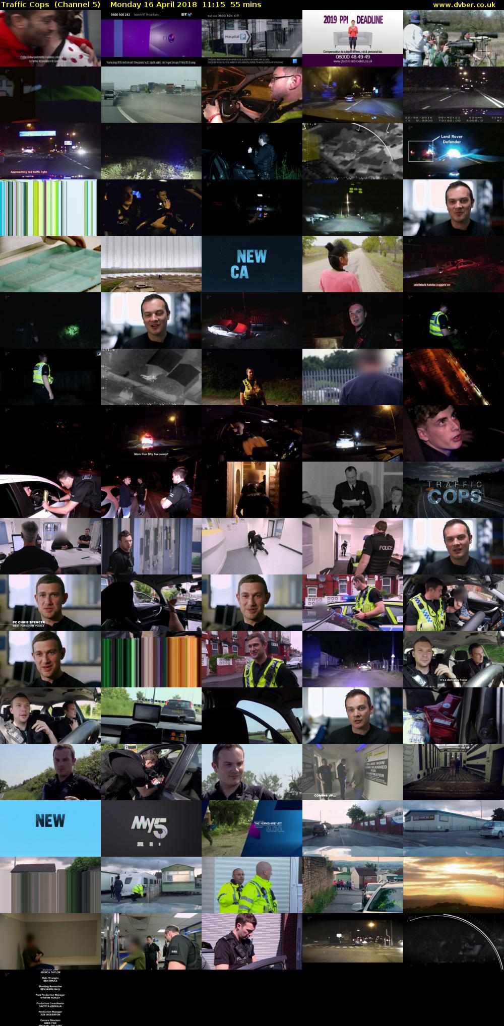 Traffic Cops  (Channel 5) Monday 16 April 2018 11:15 - 12:10