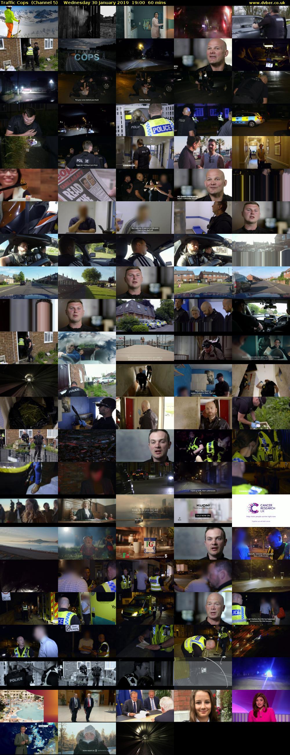 Traffic Cops  (Channel 5) Wednesday 30 January 2019 19:00 - 20:00