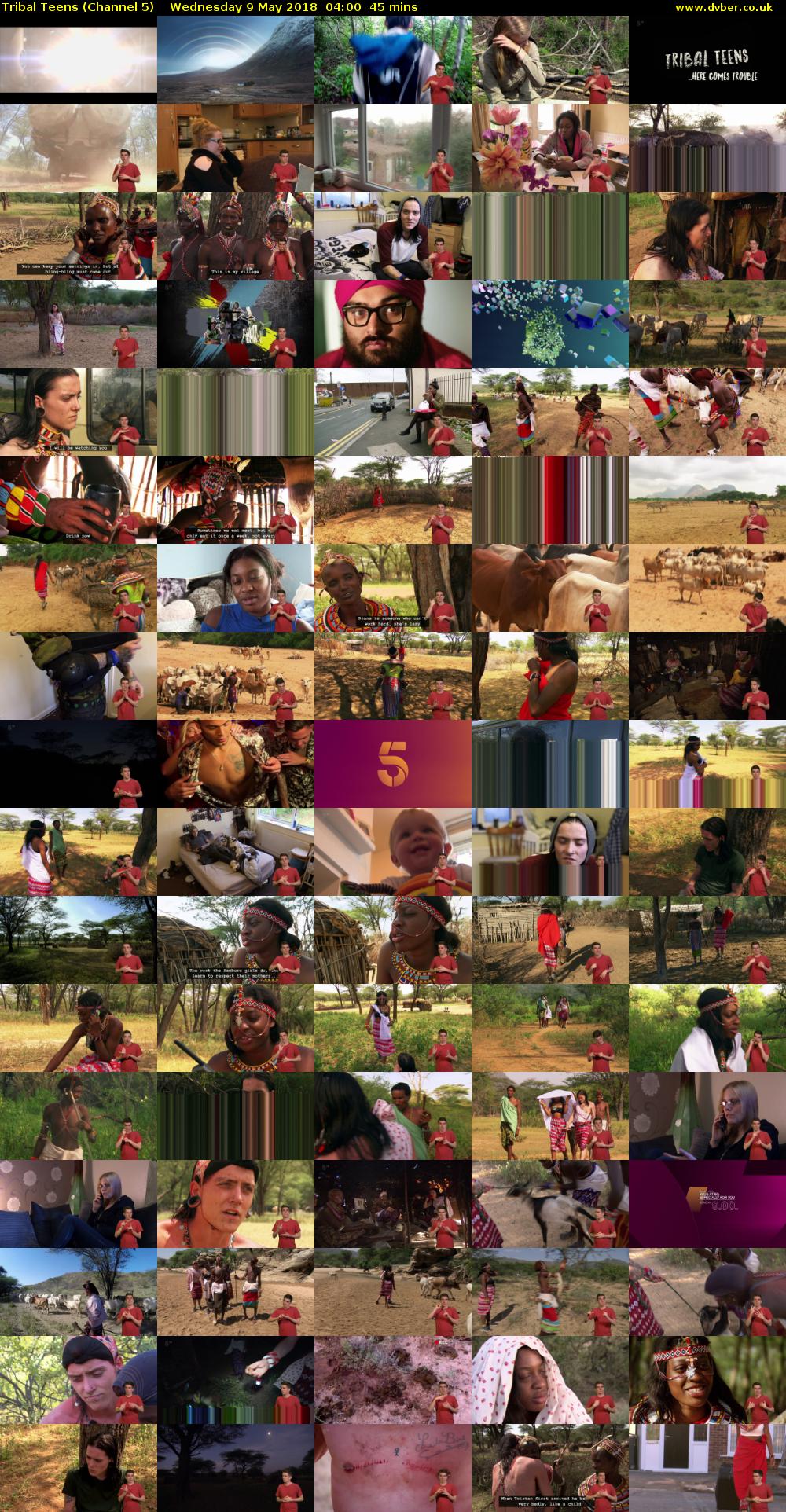 Tribal Teens (Channel 5) Wednesday 9 May 2018 04:00 - 04:45