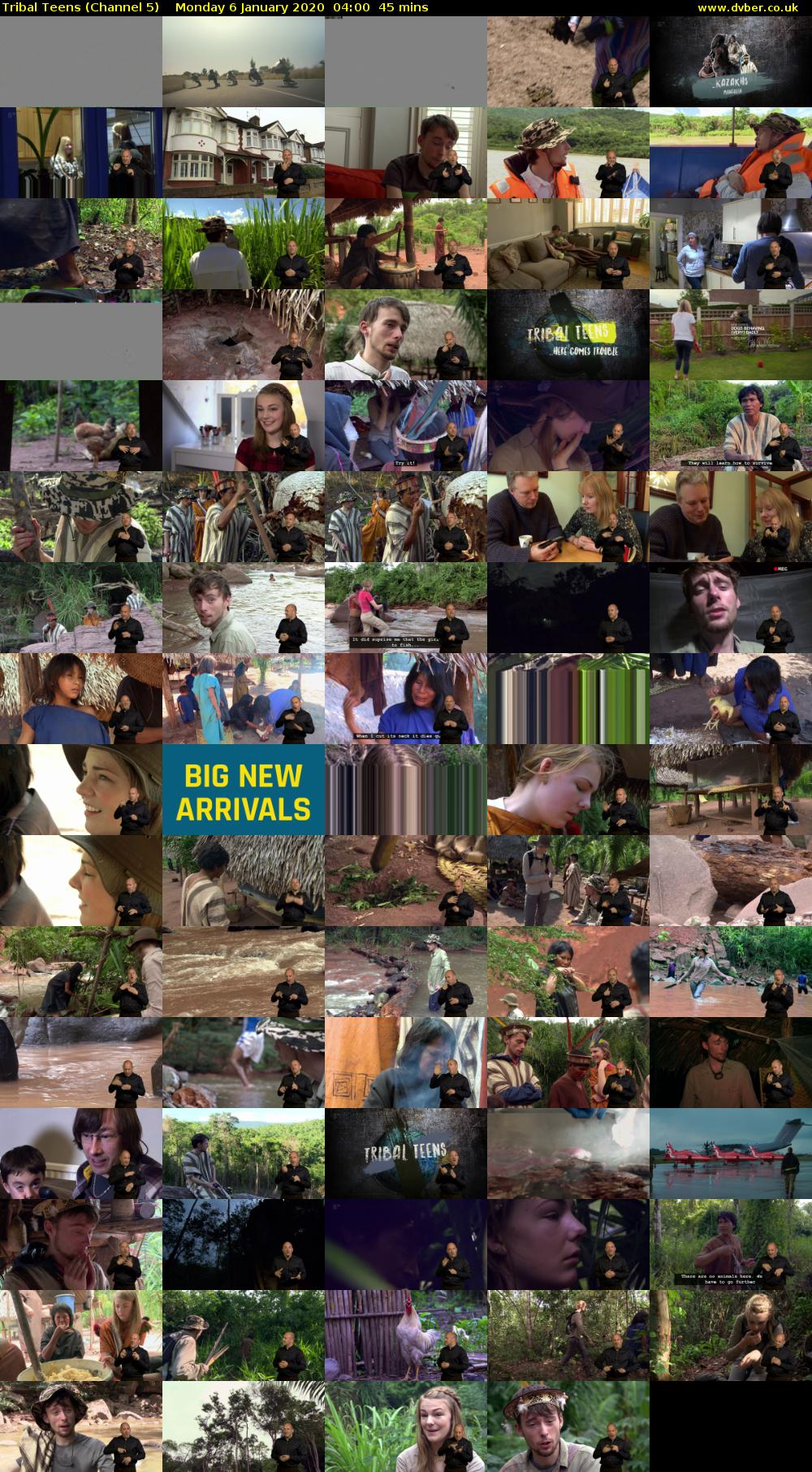 Tribal Teens (Channel 5) Monday 6 January 2020 04:00 - 04:45