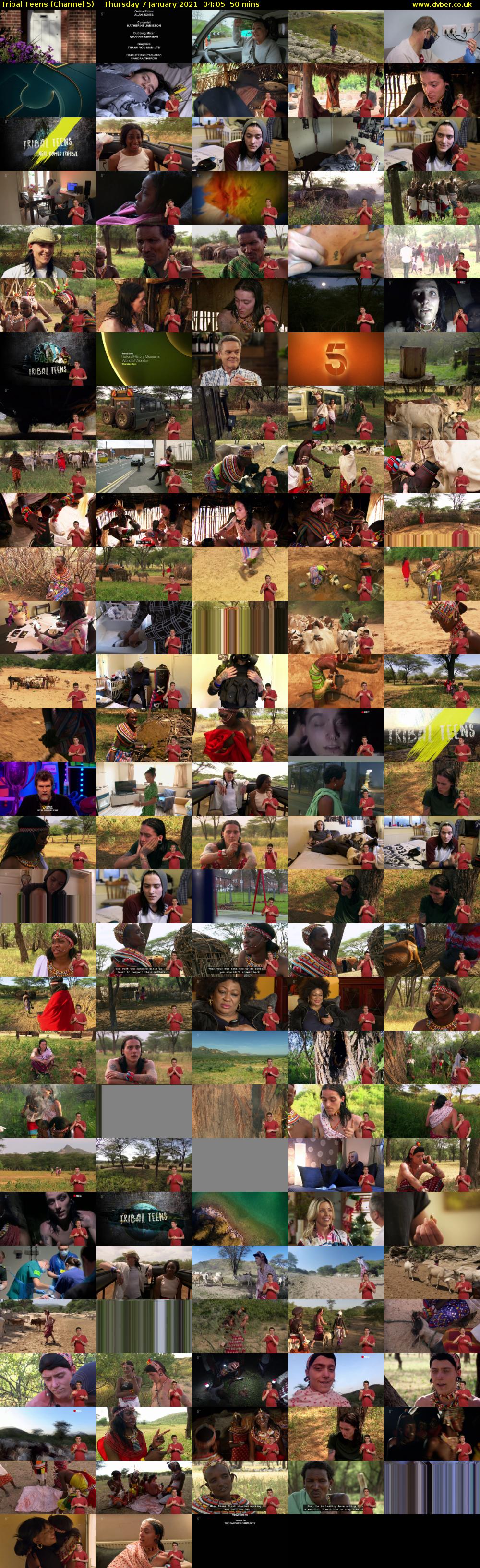 Tribal Teens (Channel 5) Thursday 7 January 2021 04:05 - 04:55