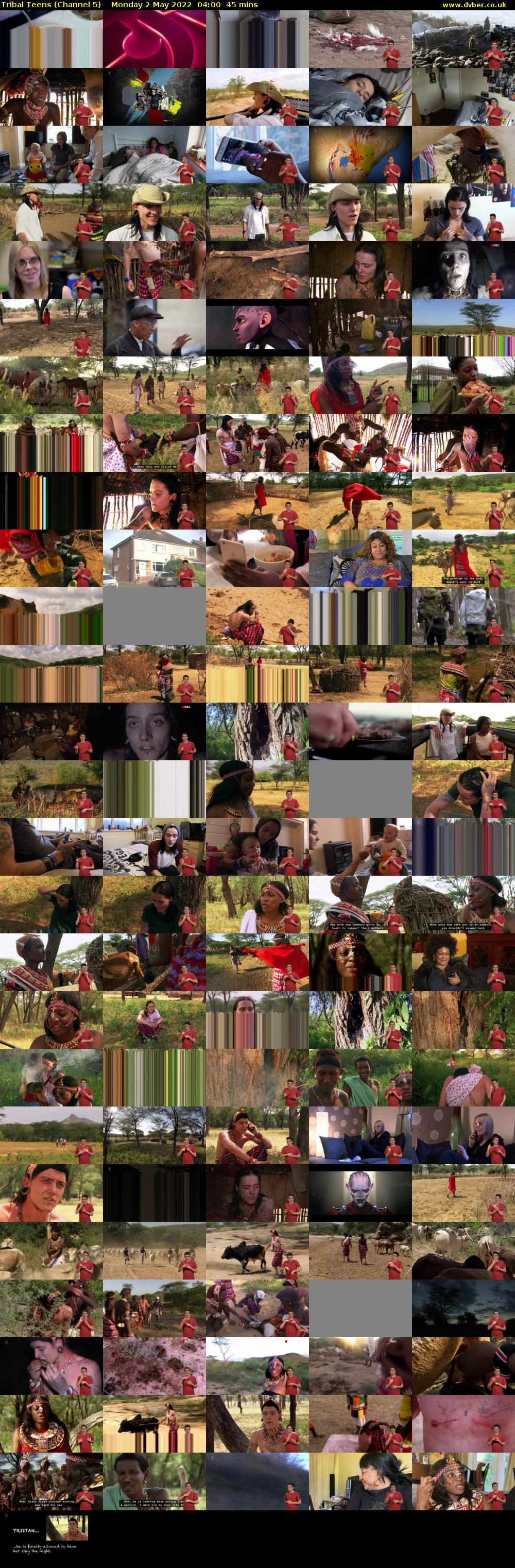 Tribal Teens (Channel 5) Monday 2 May 2022 04:00 - 04:45