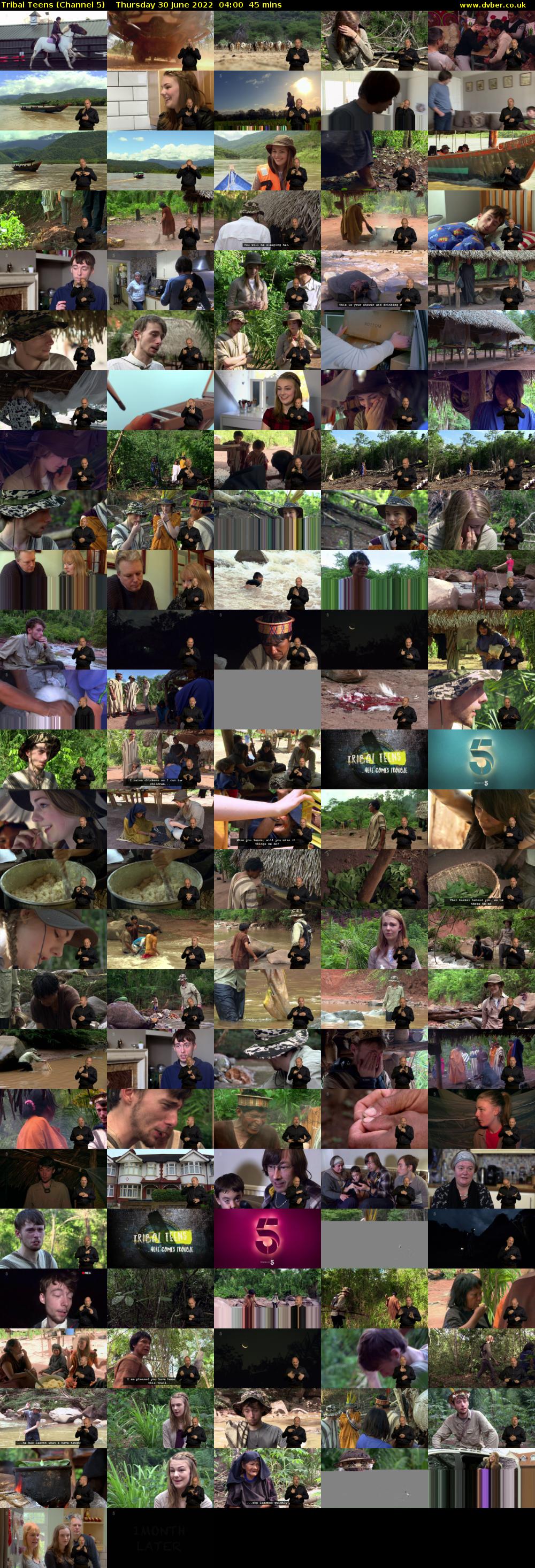Tribal Teens (Channel 5) Thursday 30 June 2022 04:00 - 04:45