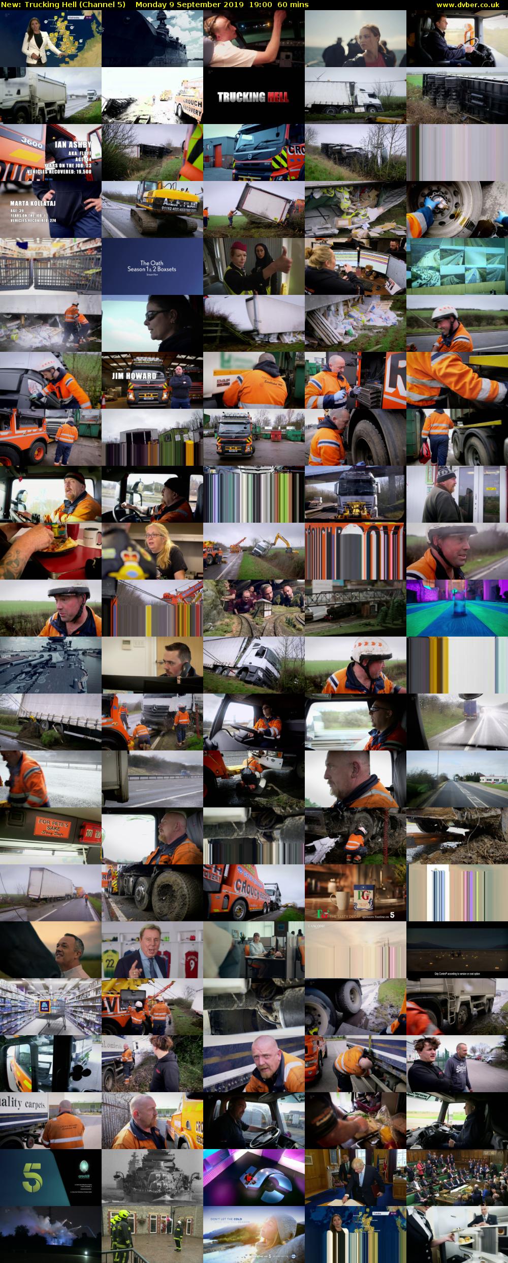 Trucking Hell (Channel 5) Monday 9 September 2019 19:00 - 20:00