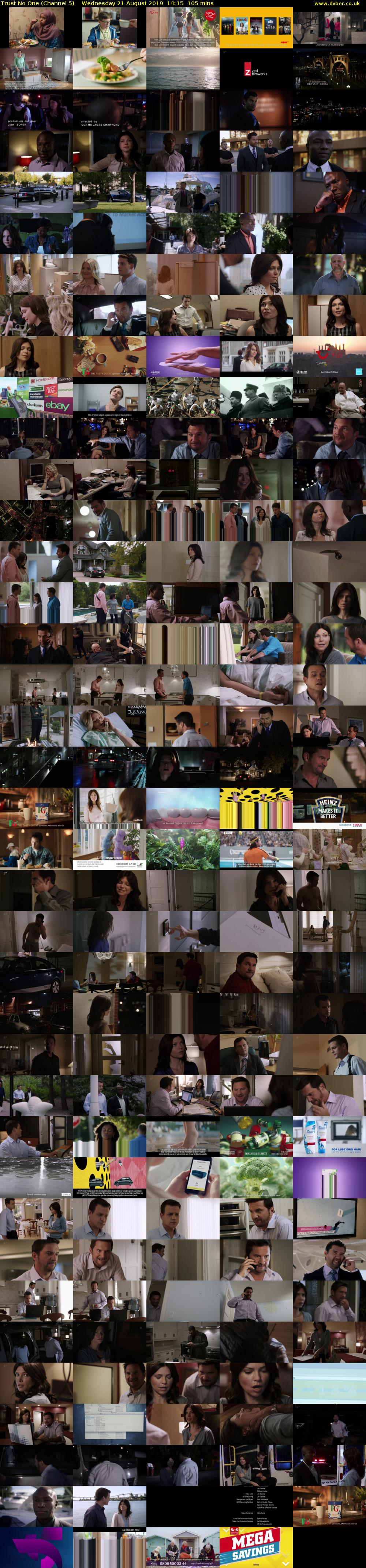 Trust No One (Channel 5) Wednesday 21 August 2019 14:15 - 16:00