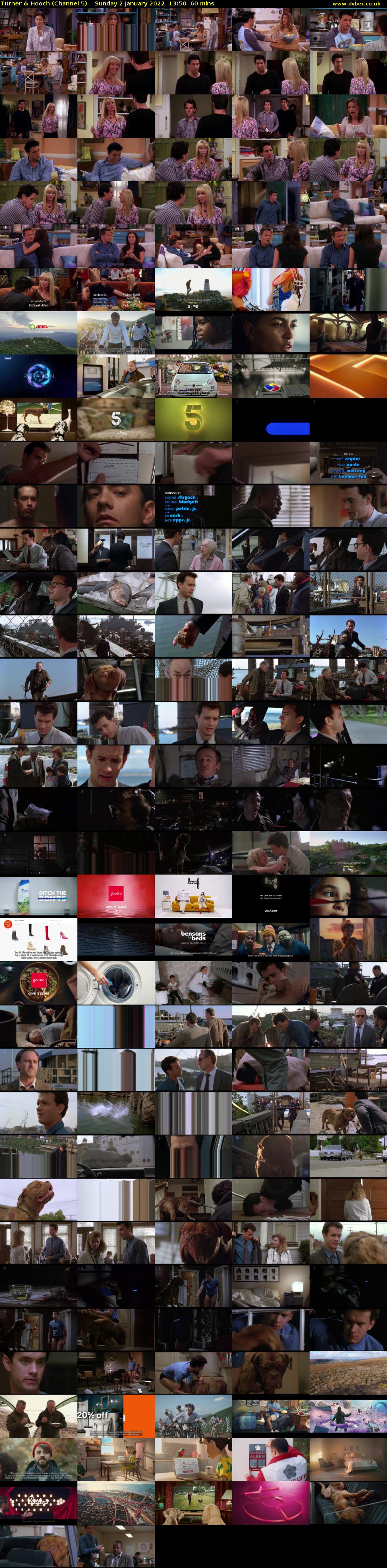 Turner & Hooch (Channel 5) Sunday 2 January 2022 13:50 - 14:50