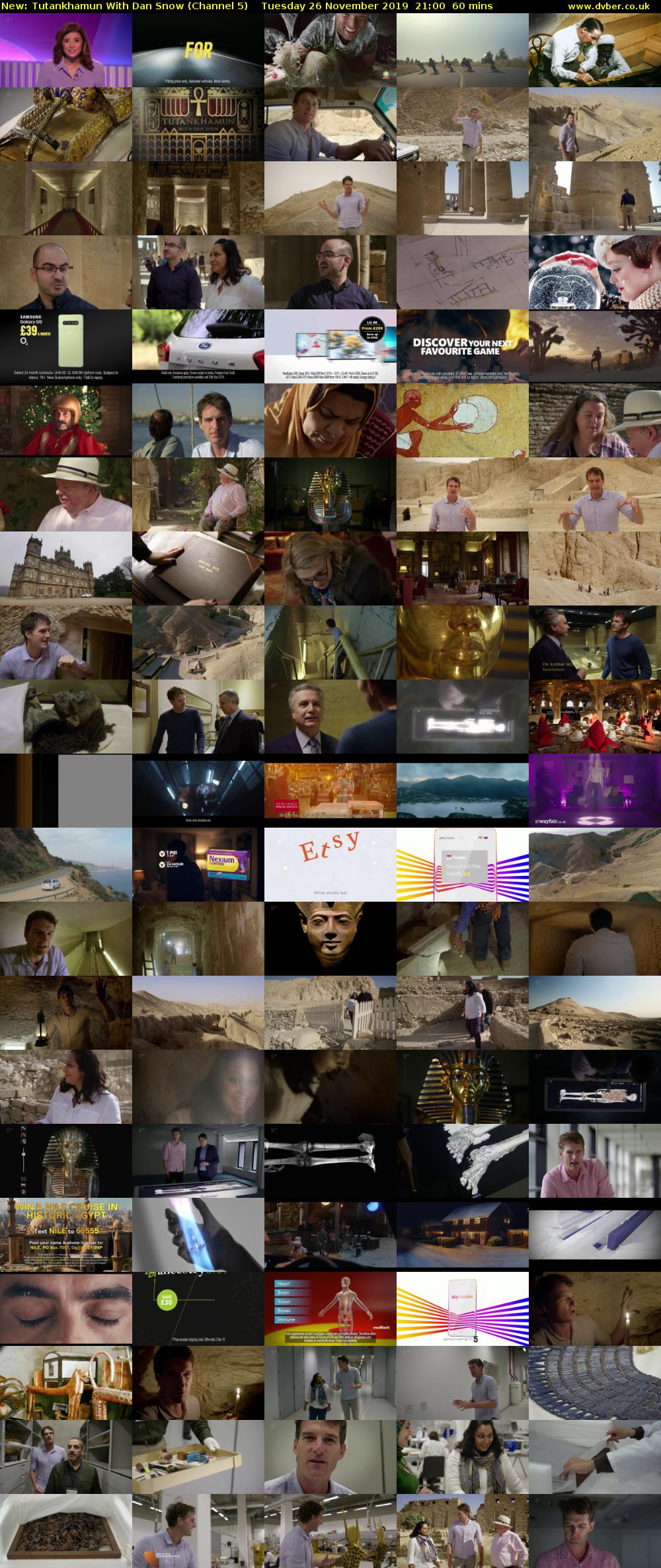 Tutankhamun With Dan Snow (Channel 5) Tuesday 26 November 2019 21:00 - 22:00
