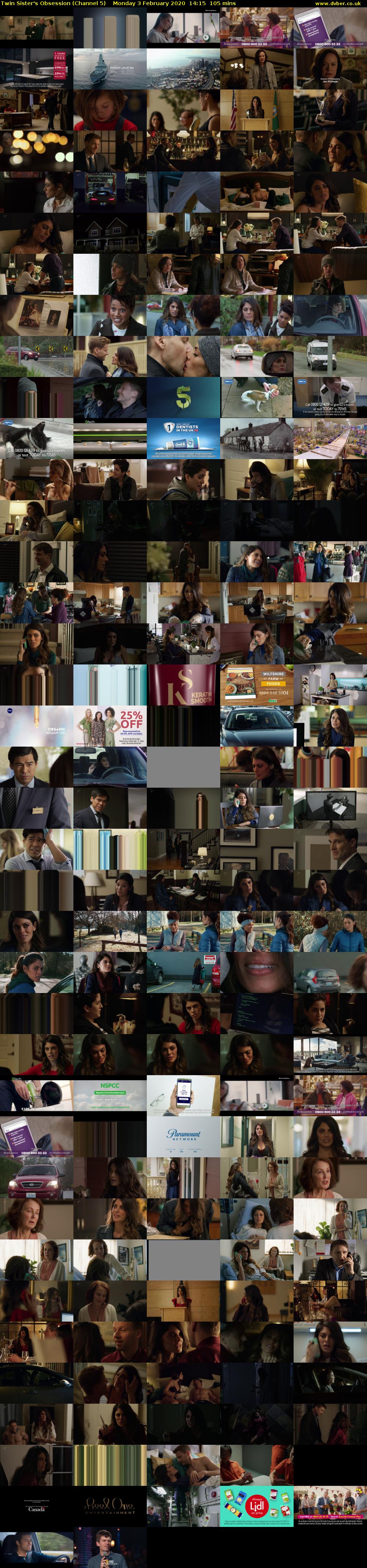 Twin Sister's Obsession (Channel 5) Monday 3 February 2020 14:15 - 16:00