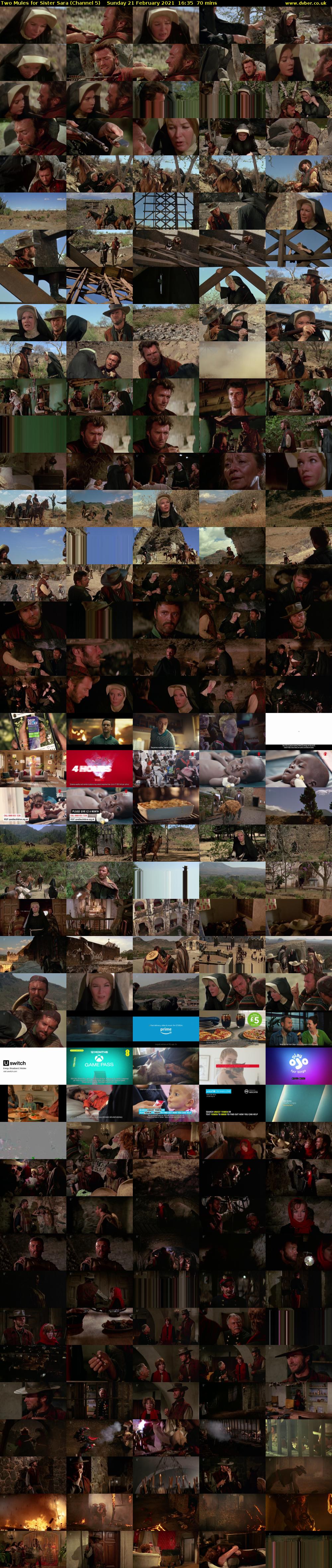 Two Mules for Sister Sara (Channel 5) Sunday 21 February 2021 16:35 - 17:45