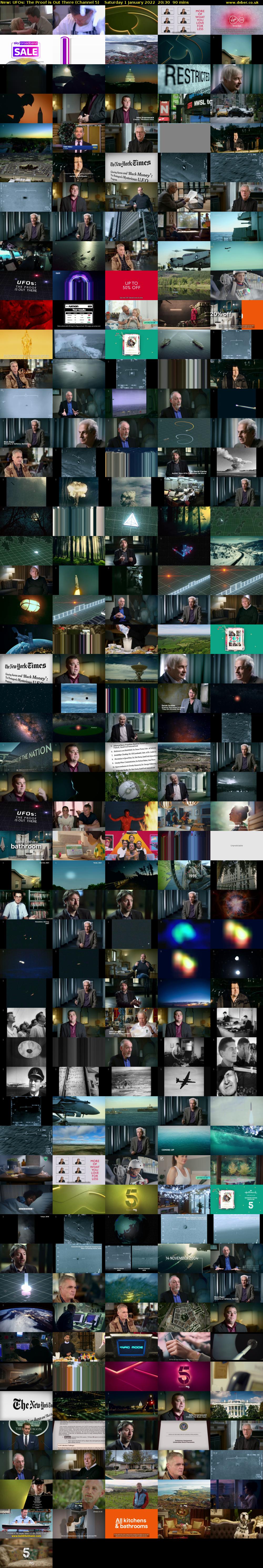 UFOs: The Proof is Out There (Channel 5) Saturday 1 January 2022 20:30 - 22:00