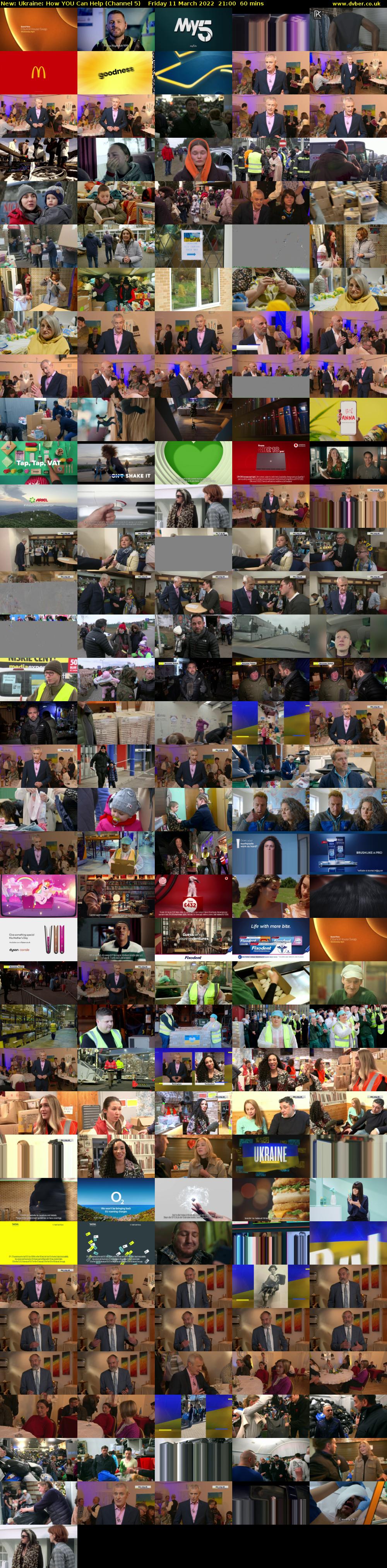 Ukraine: How YOU Can Help (Channel 5) Friday 11 March 2022 21:00 - 22:00
