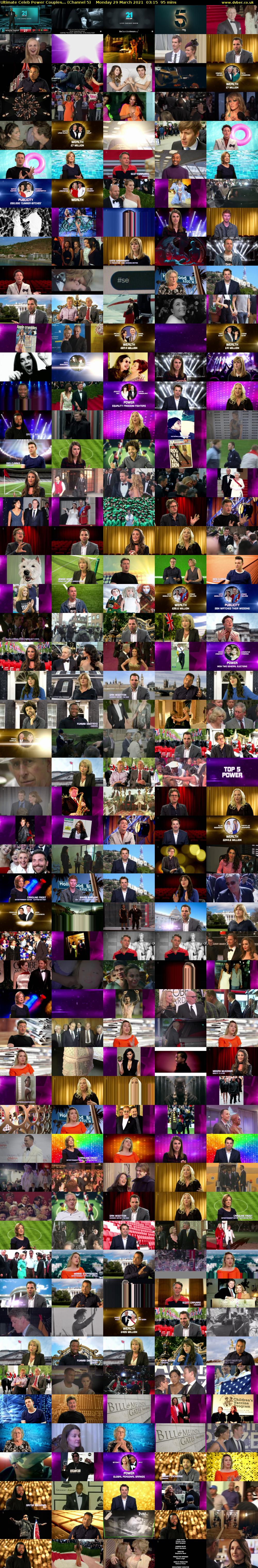 Ultimate Celeb Power Couples... (Channel 5) Monday 29 March 2021 03:15 - 04:50
