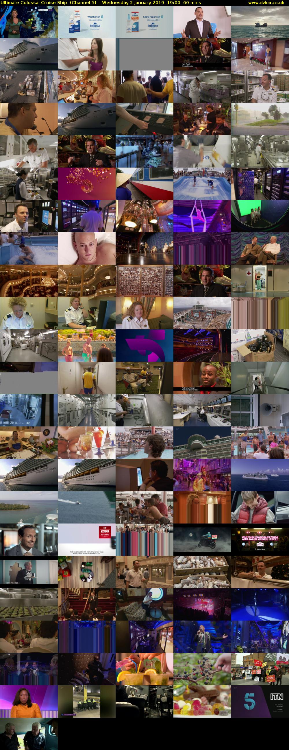 Ultimate Colossal Cruise Ship  (Channel 5) Wednesday 2 January 2019 19:00 - 20:00