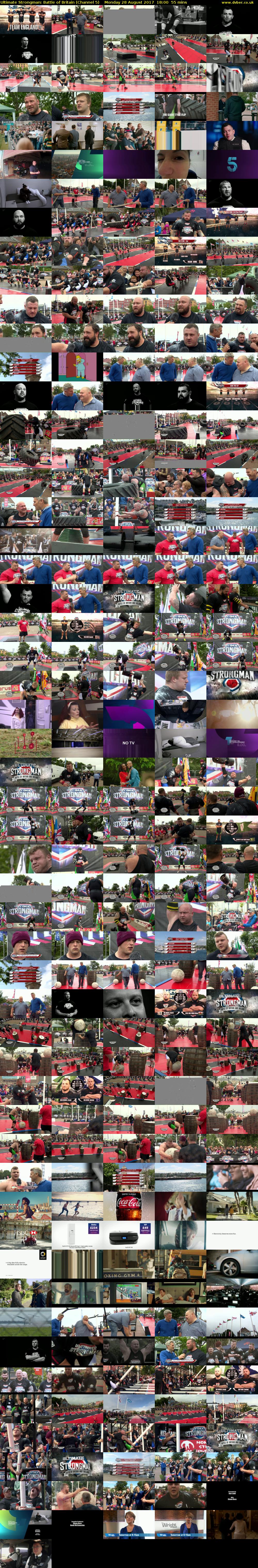 Ultimate Strongman: Battle of Britain (Channel 5) Monday 28 August 2017 18:00 - 18:55