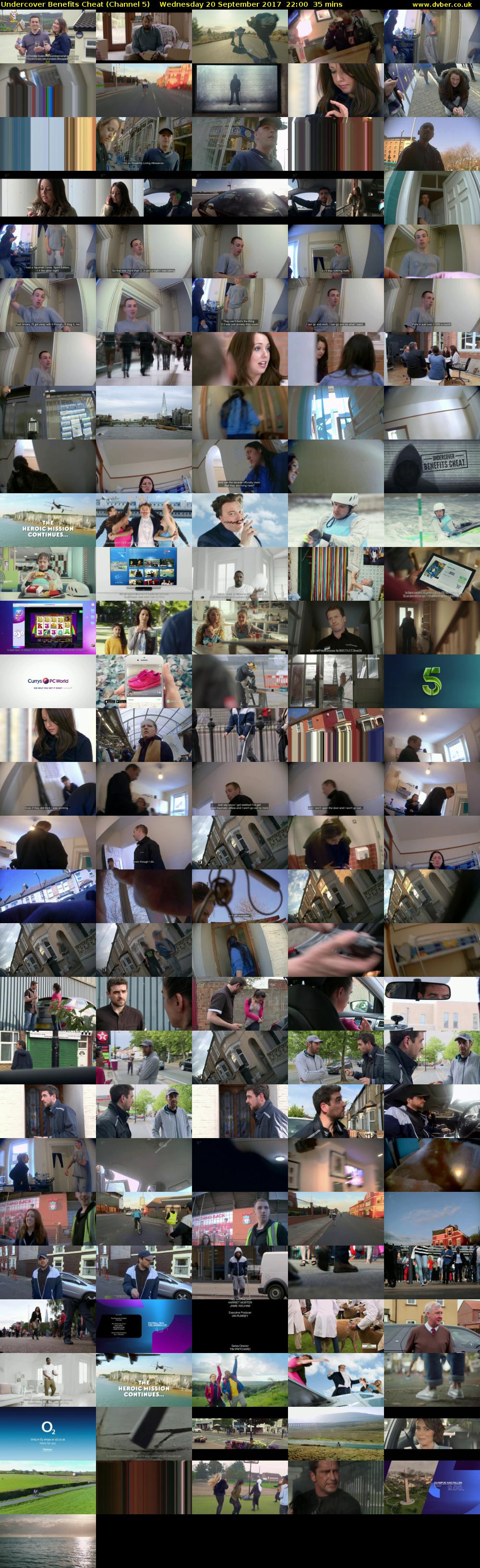 Undercover Benefits Cheat (Channel 5) Wednesday 20 September 2017 22:00 - 22:35