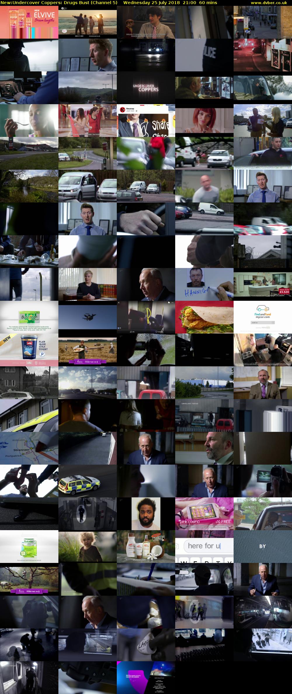 Undercover Coppers: Drugs Bust (Channel 5) Wednesday 25 July 2018 21:00 - 22:00