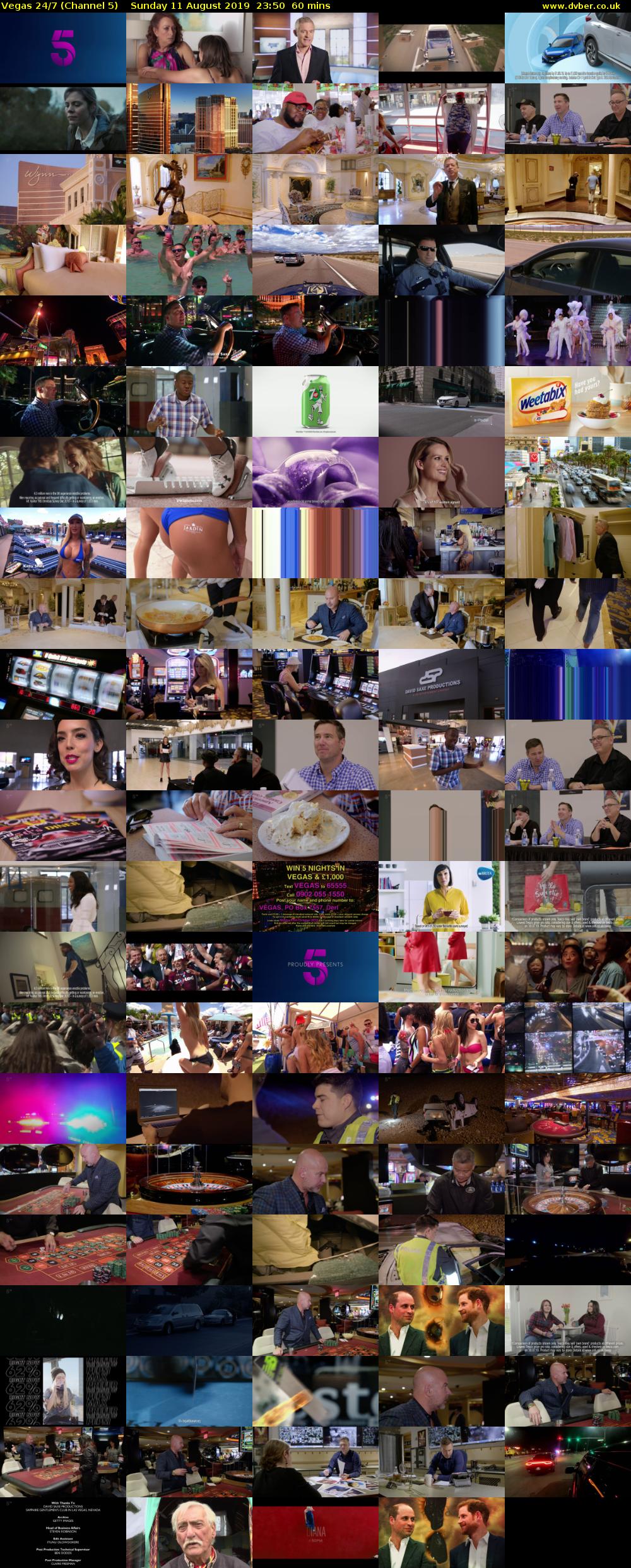 Vegas 24/7 (Channel 5) Sunday 11 August 2019 23:50 - 00:50