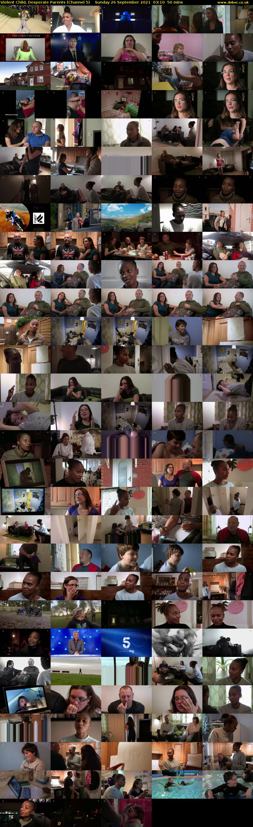 Violent Child, Desperate Parents (Channel 5) Sunday 26 September 2021 03:10 - 04:00