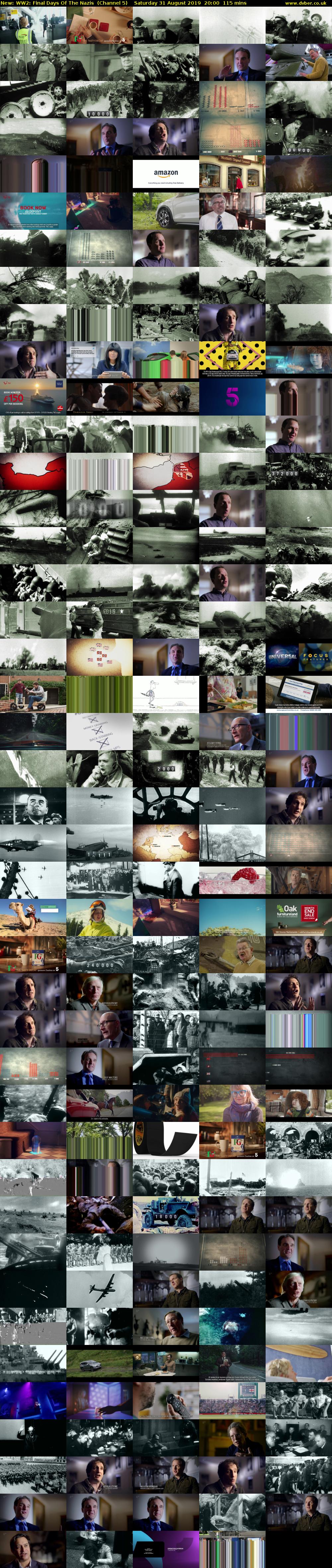 WW2: Final Days Of The Nazis (Channel 5) Saturday 31 August 2019 20:00 - 21:55