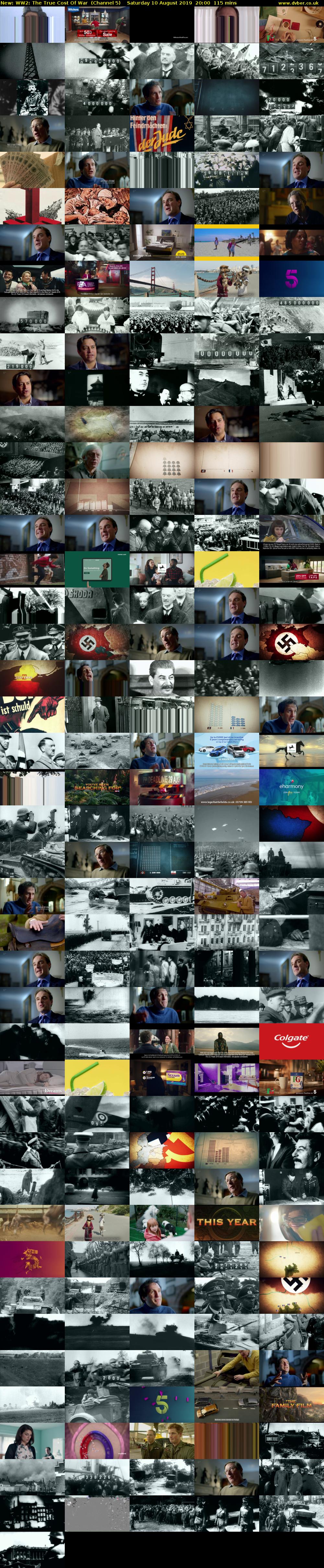 WW2: The True Cost Of War (Channel 5) Saturday 10 August 2019 20:00 - 21:55