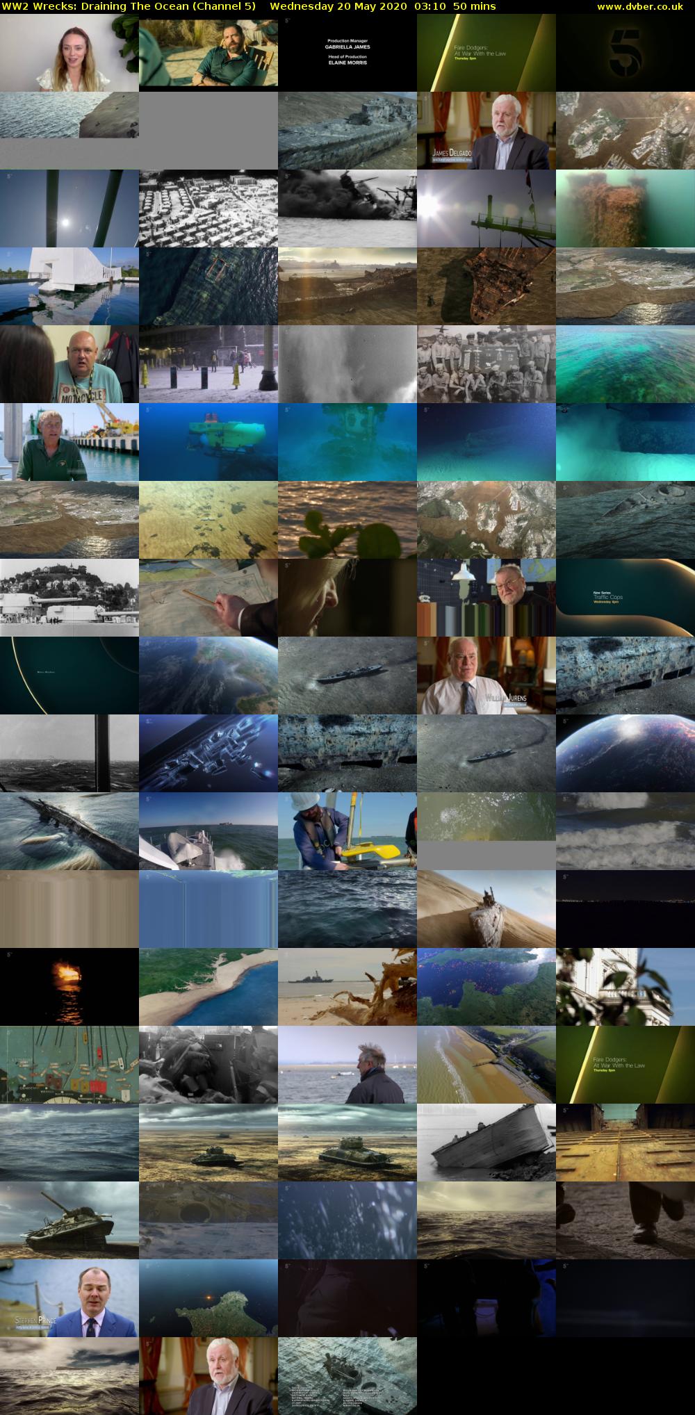 WW2 Wrecks: Draining The Ocean (Channel 5) Wednesday 20 May 2020 03:10 - 04:00