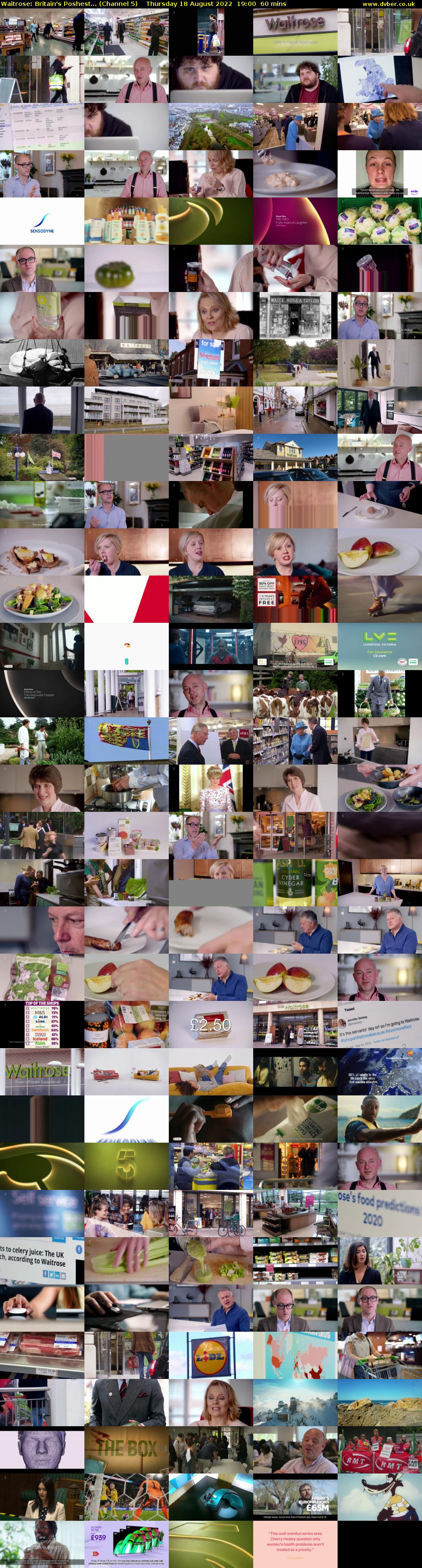 Waitrose: Britain's Poshest... (Channel 5) Thursday 18 August 2022 19:00 - 20:00