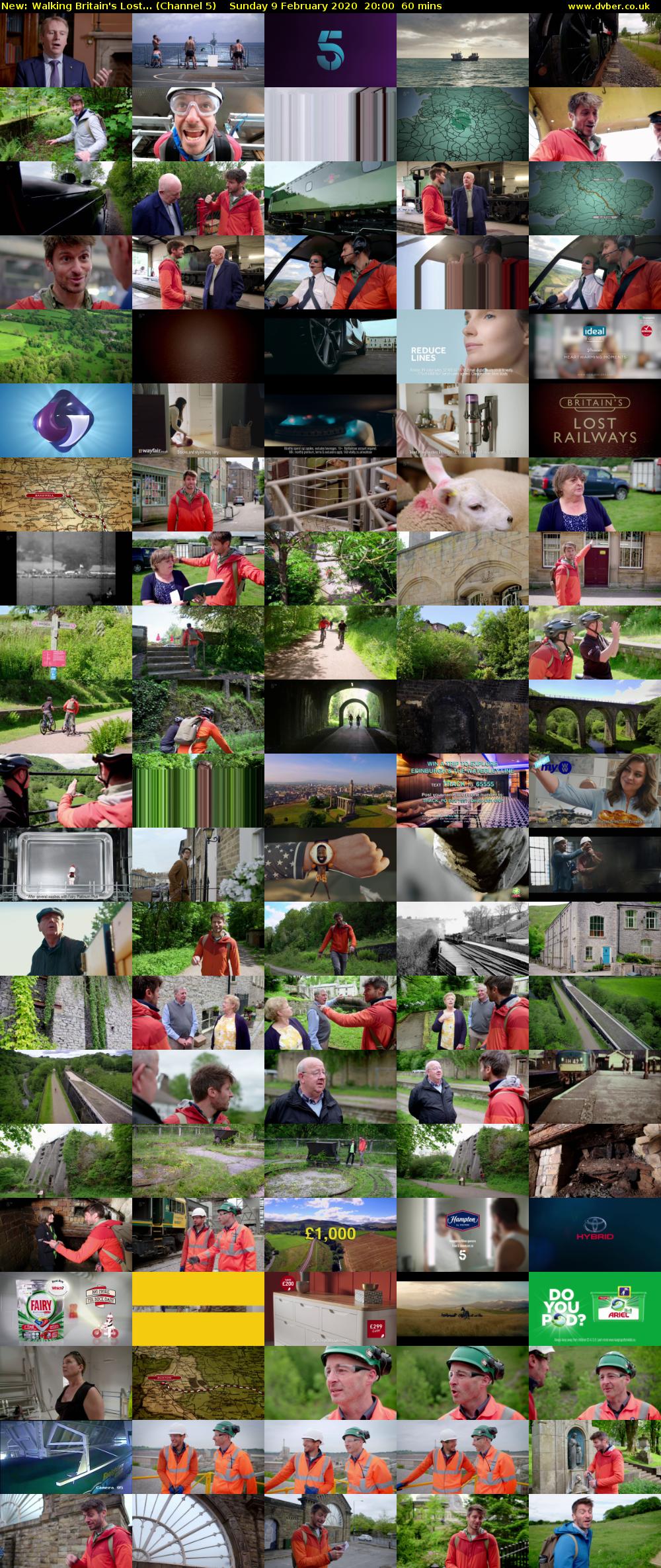 Walking Britain's Lost... (Channel 5) Sunday 9 February 2020 20:00 - 21:00