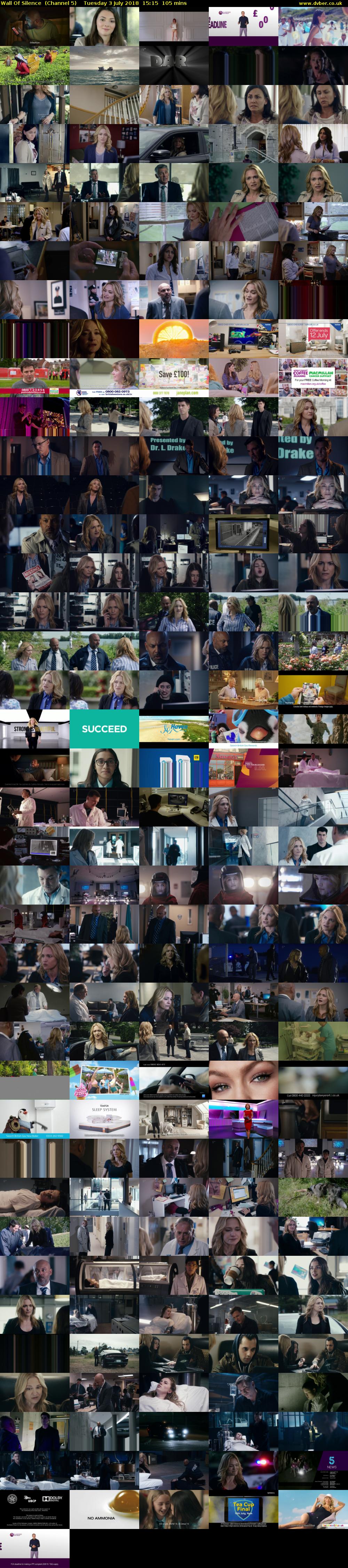Wall Of Silence  (Channel 5) Tuesday 3 July 2018 15:15 - 17:00