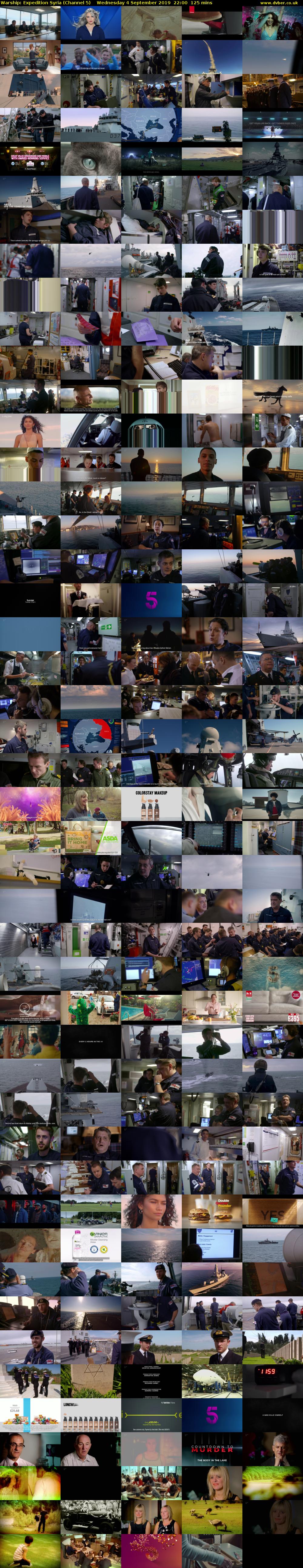 Warship: Expedition Syria (Channel 5) Wednesday 4 September 2019 22:00 - 00:05