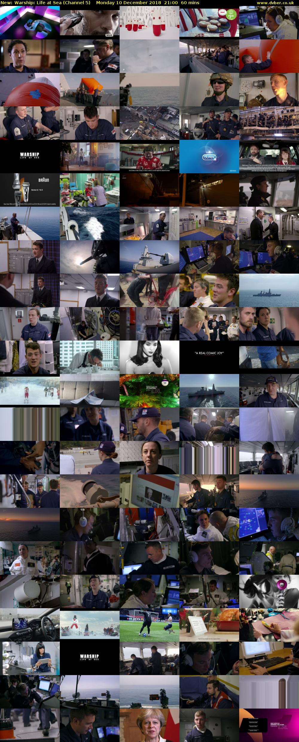 Warship: Life at Sea (Channel 5) Monday 10 December 2018 21:00 - 22:00