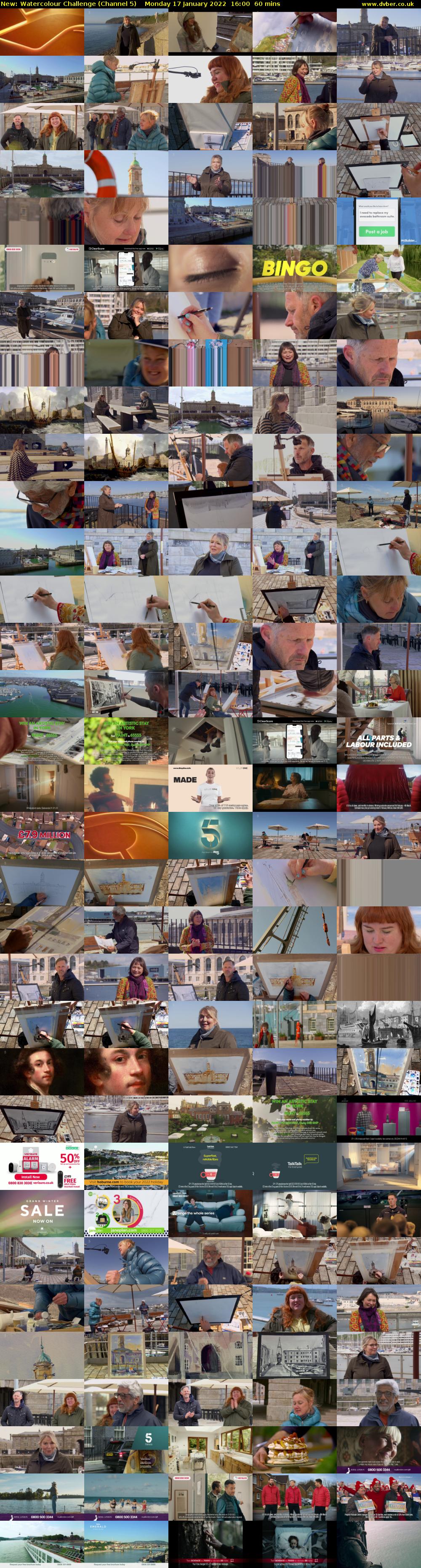 Watercolour Challenge (Channel 5) Monday 17 January 2022 16:00 - 17:00