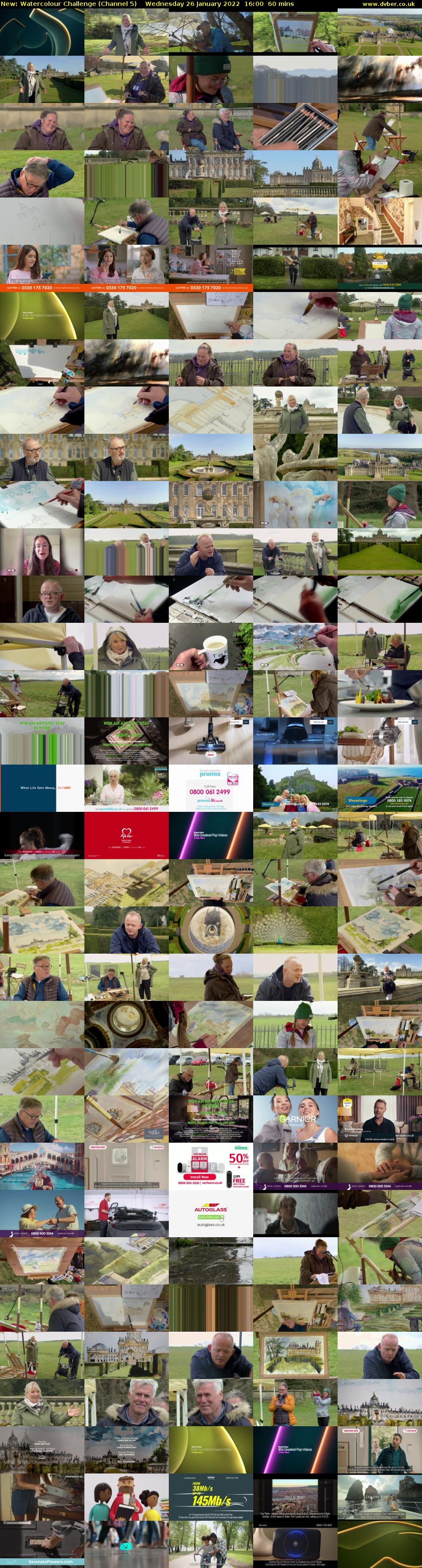 Watercolour Challenge (Channel 5) Wednesday 26 January 2022 16:00 - 17:00