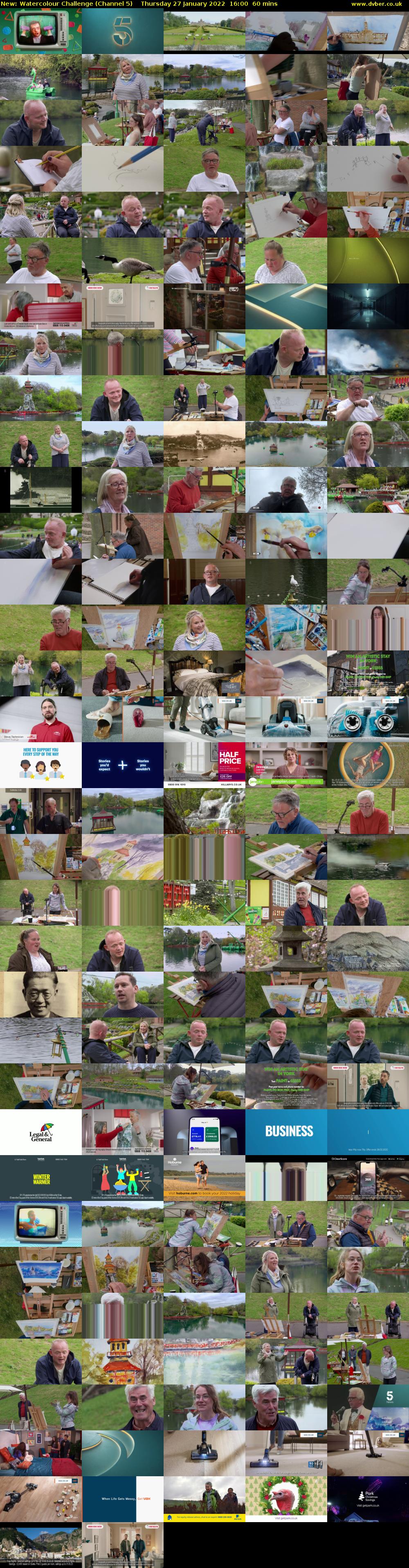 Watercolour Challenge (Channel 5) Thursday 27 January 2022 16:00 - 17:00
