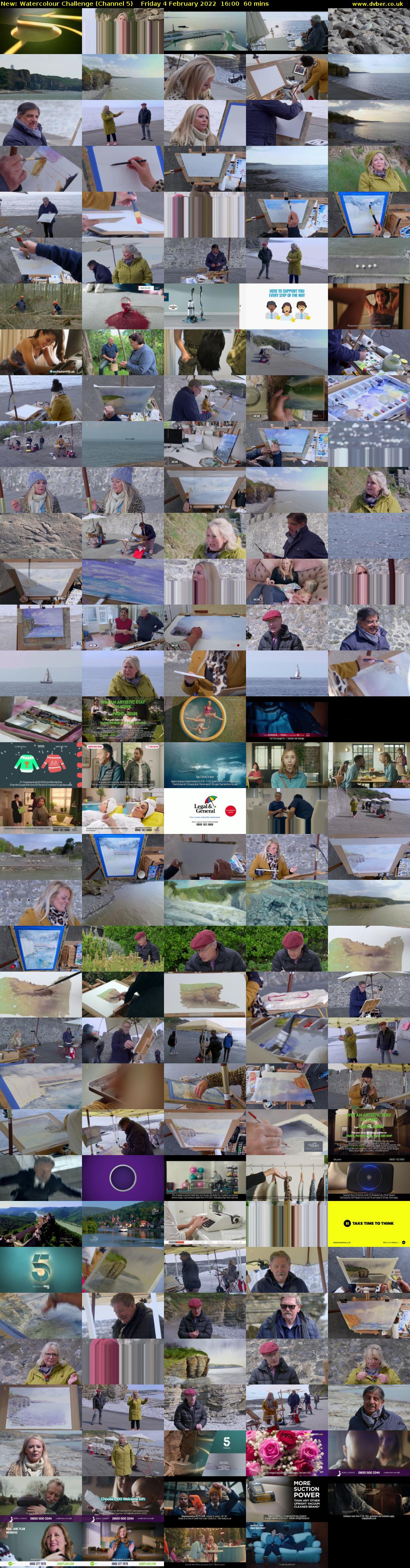 Watercolour Challenge (Channel 5) Friday 4 February 2022 16:00 - 17:00