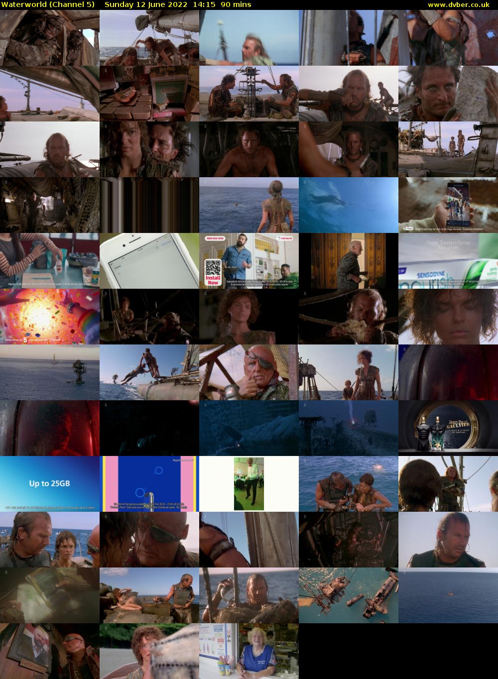 Waterworld (Channel 5) Sunday 12 June 2022 14:15 - 15:45