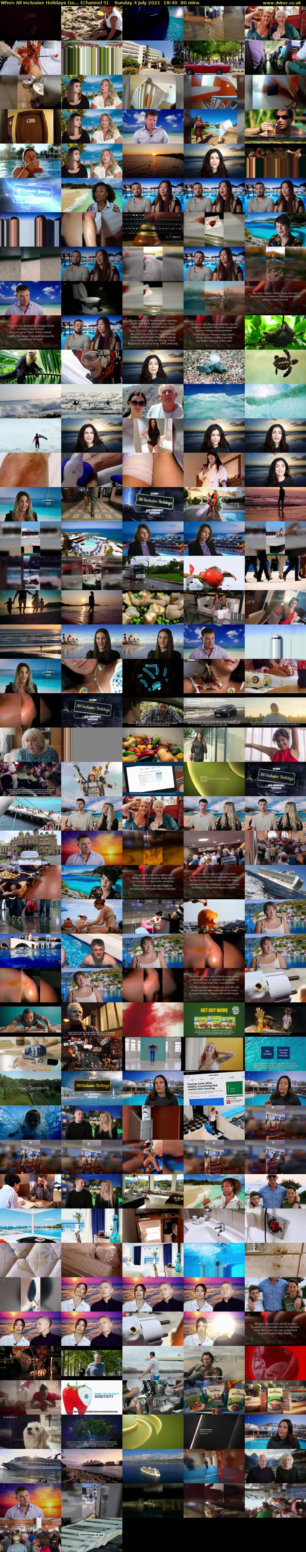When All Inclusive Holidays Go... (Channel 5) Sunday 4 July 2021 18:40 - 20:00