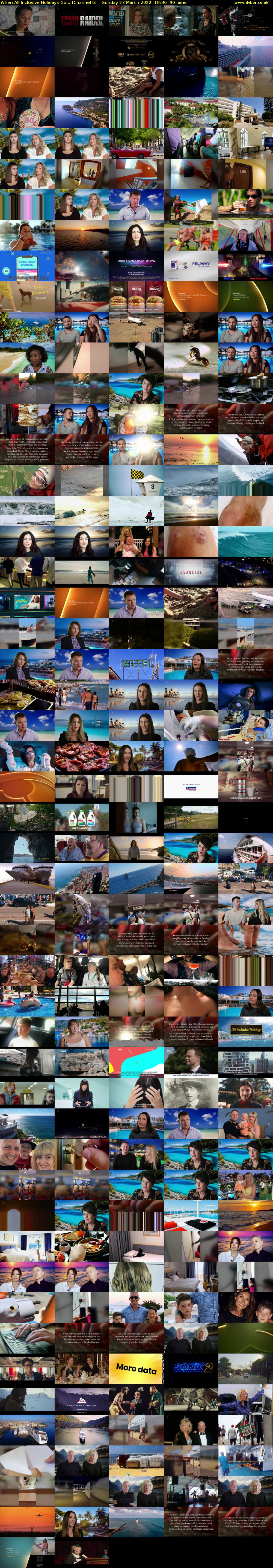 When All Inclusive Holidays Go... (Channel 5) Sunday 27 March 2022 18:30 - 20:00