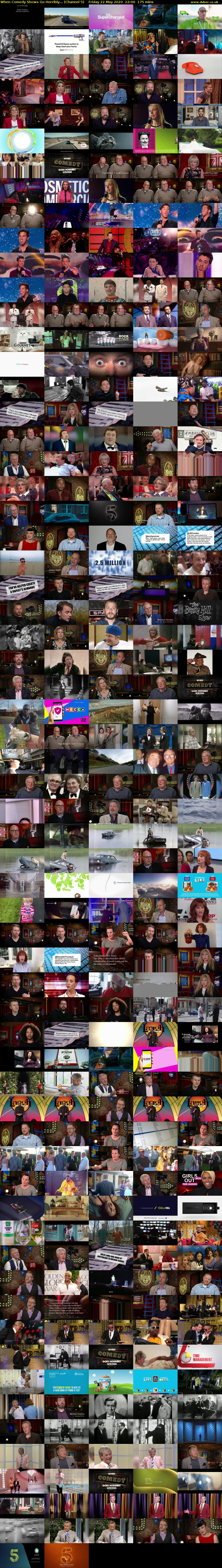 When Comedy Shows Go Horribly... (Channel 5) Friday 22 May 2020 22:00 - 00:55