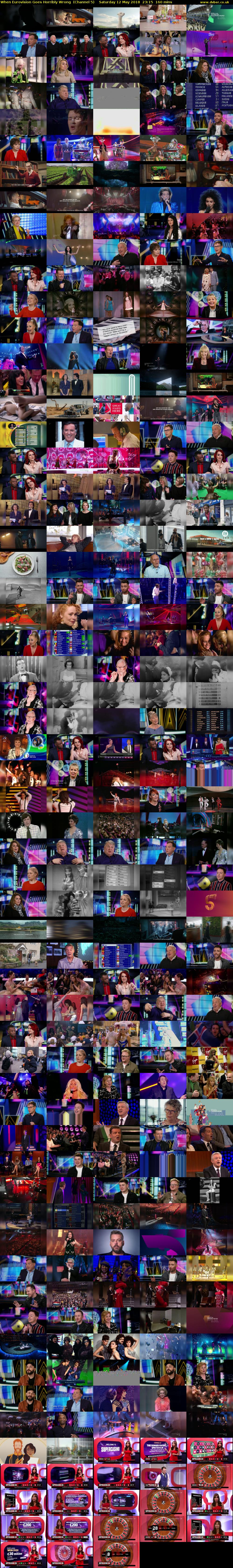 When Eurovision Goes Horribly Wrong  (Channel 5) Saturday 12 May 2018 23:15 - 01:55