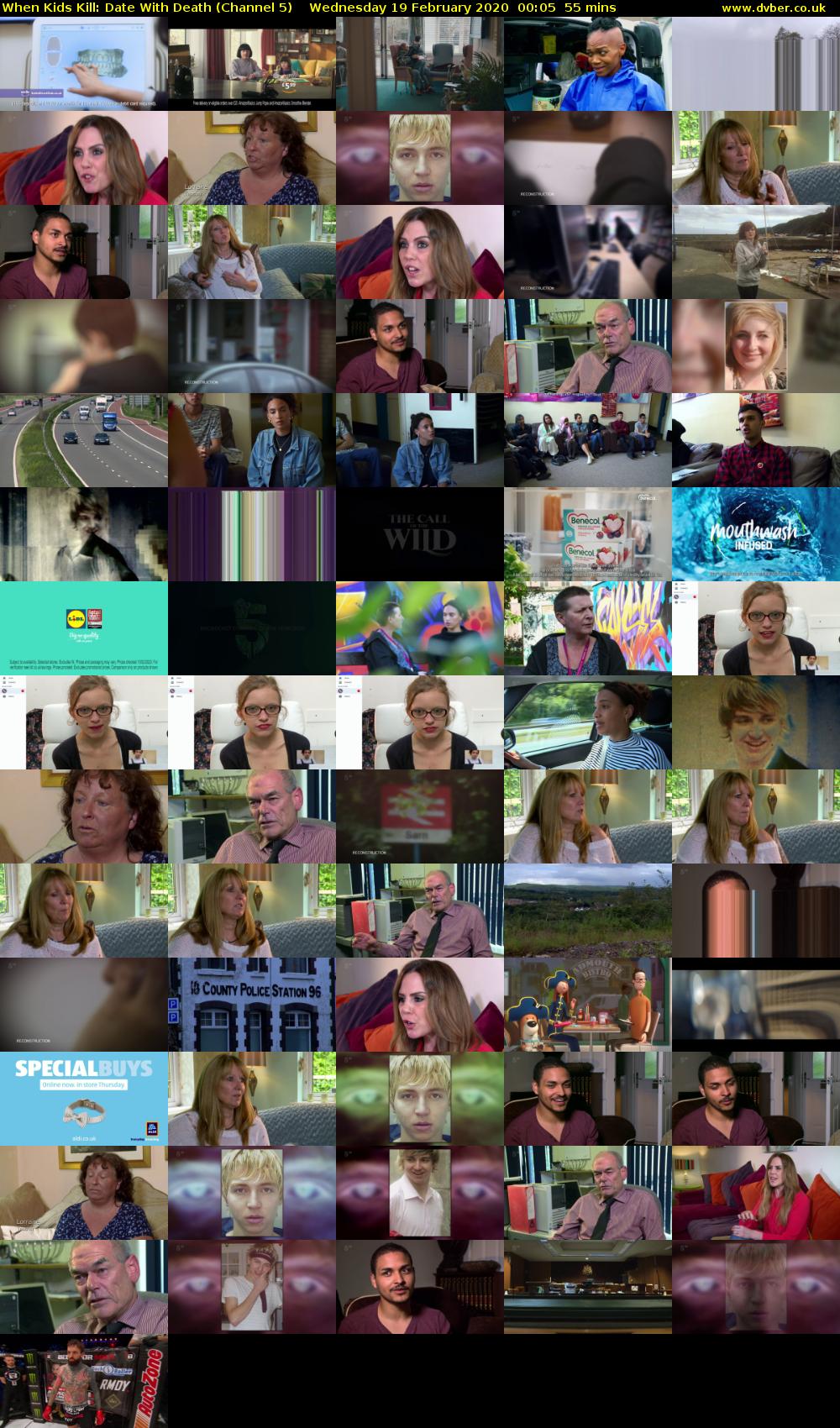 When Kids Kill: Date With Death (Channel 5) Wednesday 19 February 2020 00:05 - 01:00