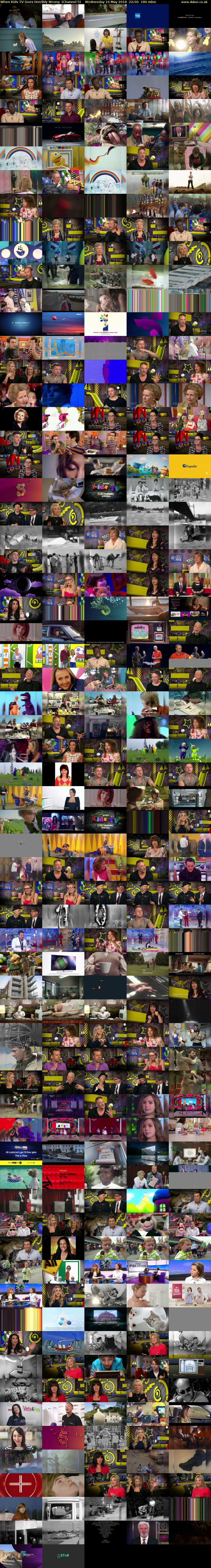 When Kids TV Goes Horribly Wrong  (Channel 5) Wednesday 16 May 2018 22:00 - 01:00