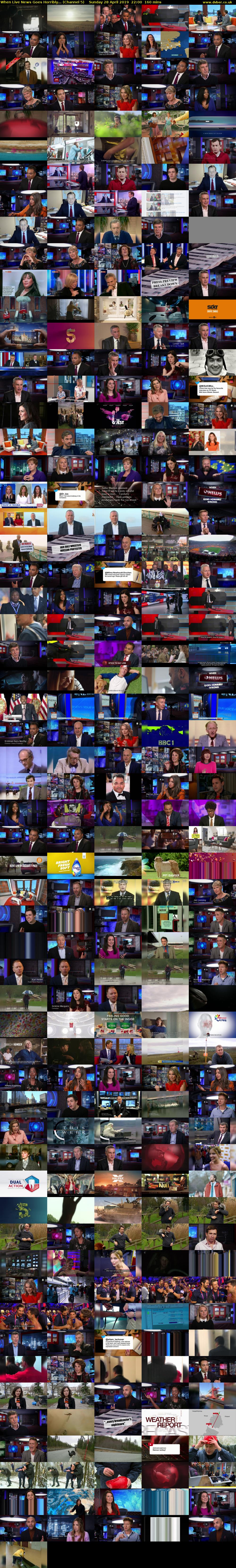 When Live News Goes Horribly... (Channel 5) Sunday 28 April 2019 22:00 - 00:40