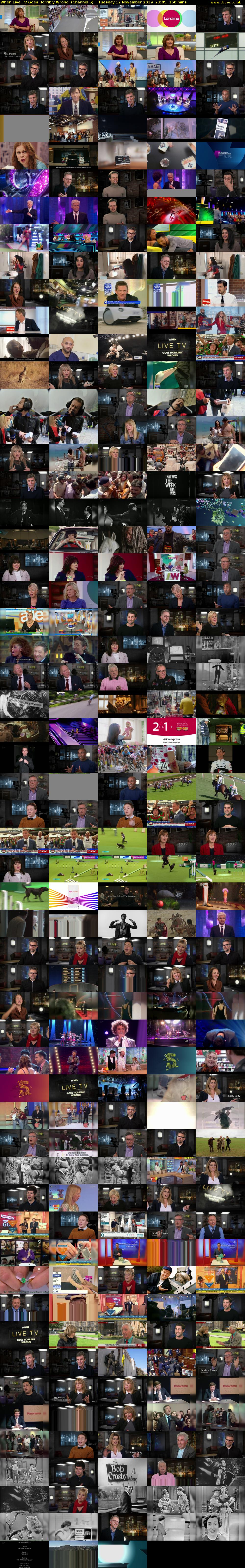 When Live TV Goes Horribly Wrong  (Channel 5) Tuesday 12 November 2019 23:05 - 01:45