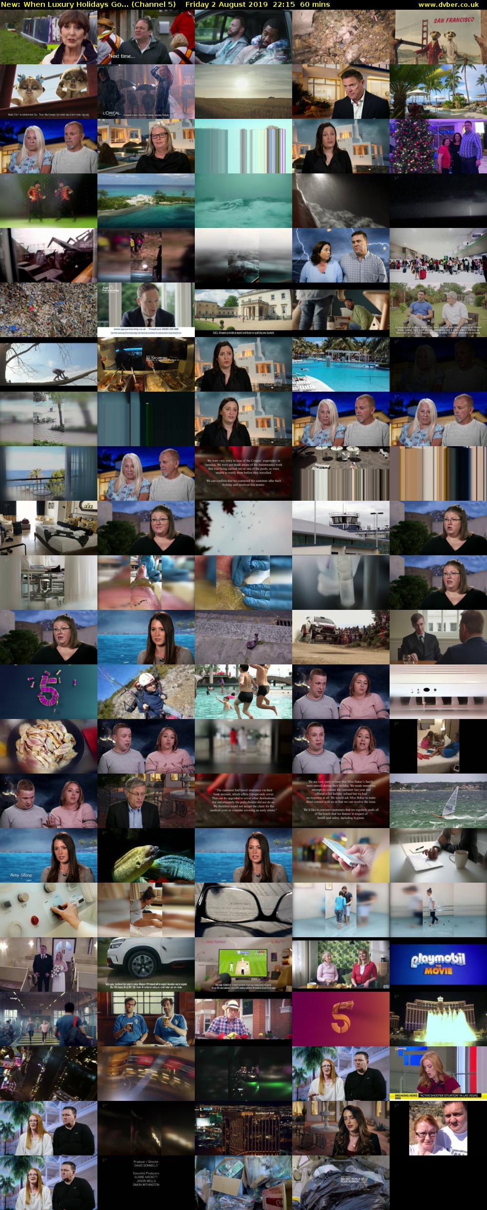 When Luxury Holidays Go... (Channel 5) Friday 2 August 2019 22:15 - 23:15