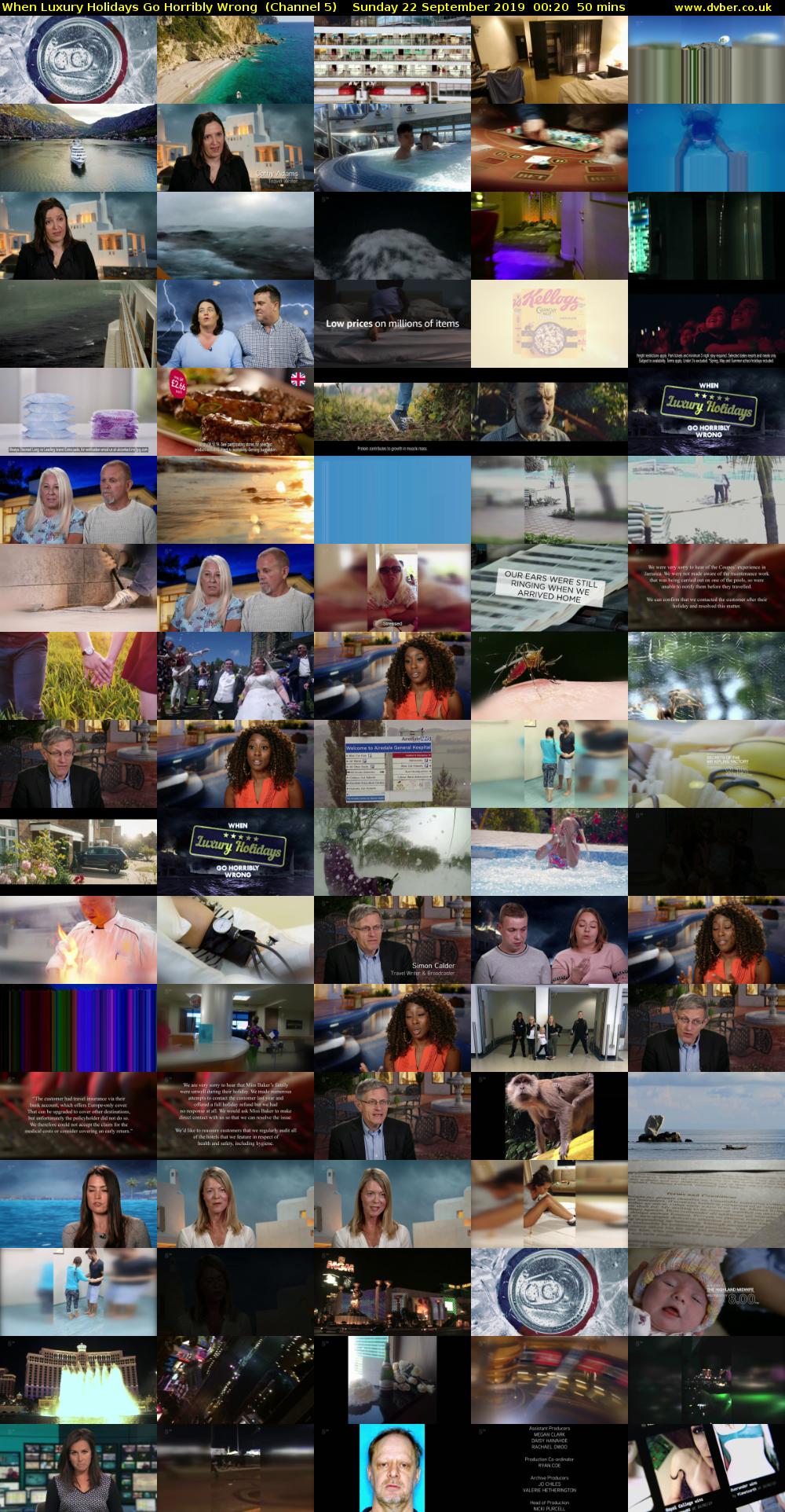 When Luxury Holidays Go Horribly Wrong  (Channel 5) Sunday 22 September 2019 00:20 - 01:10