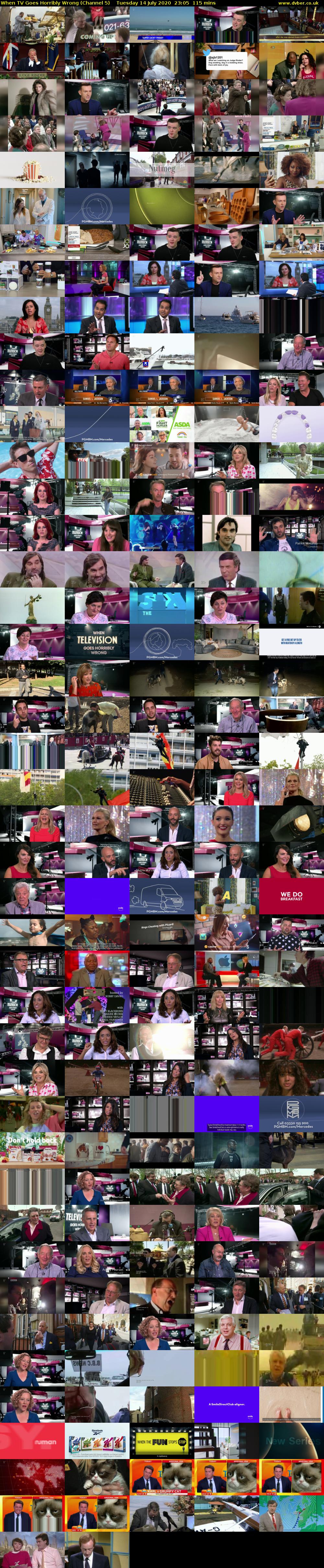 When TV Goes Horribly Wrong (Channel 5) Tuesday 14 July 2020 23:05 - 01:00